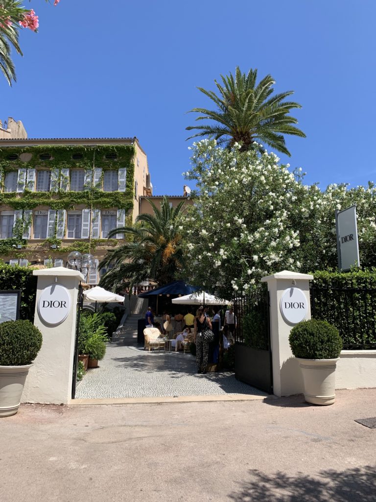 The Dior restaurant in St Tropez