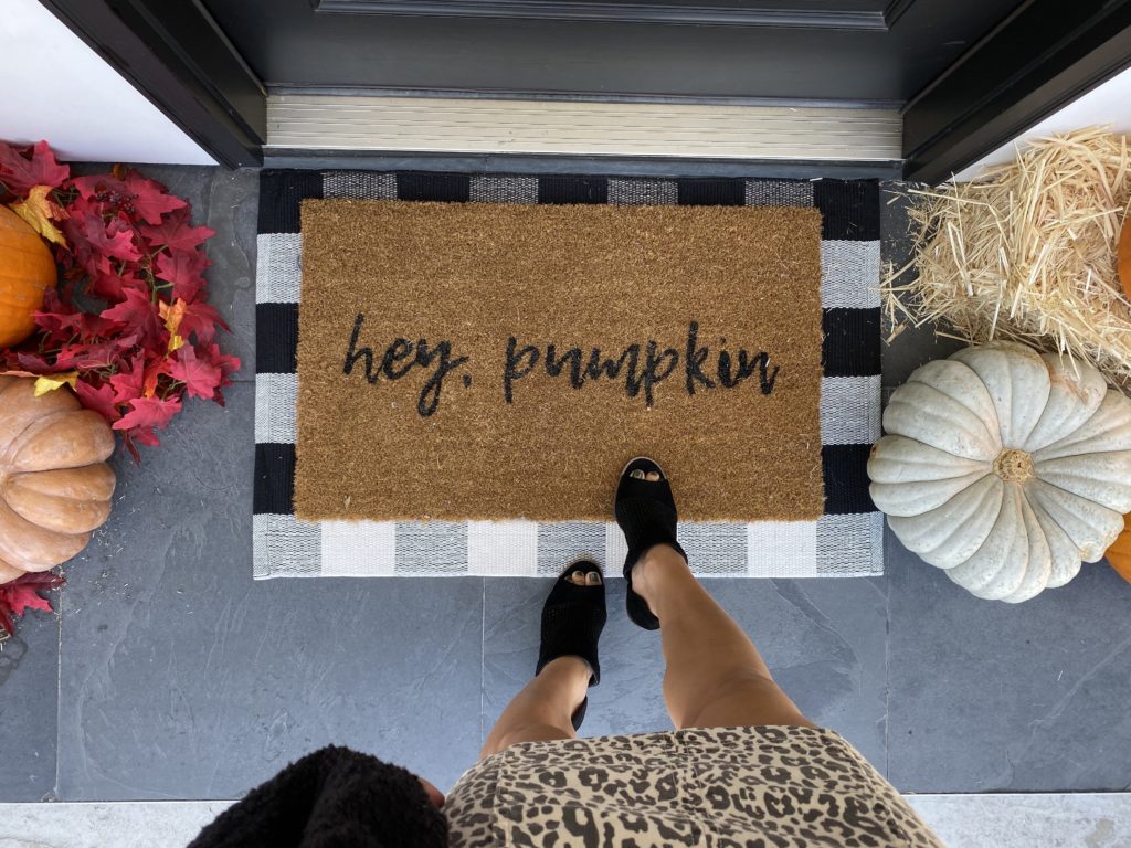 Fall Vibes Door Mat Fall Doormat Welcome Mat Gourd Fall 